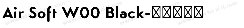 Air Soft W00 Black字体转换